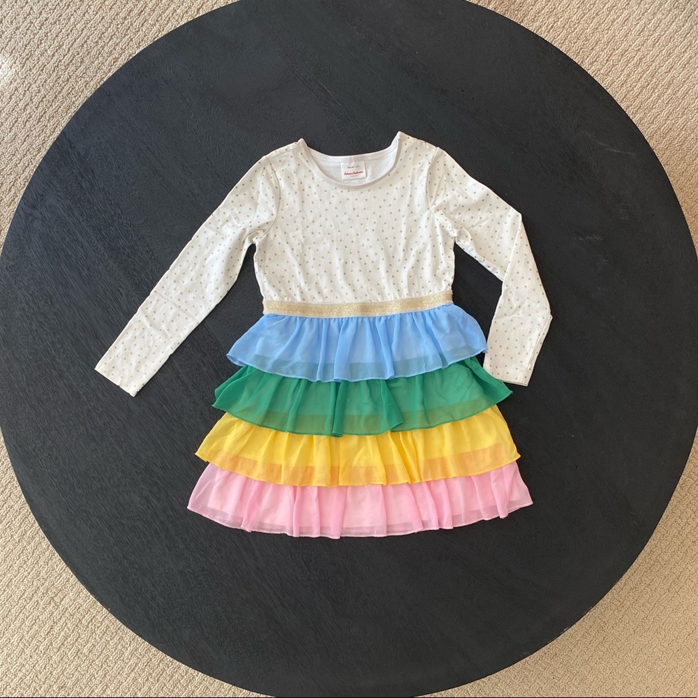 Colorblock Dress in Soft Tulle